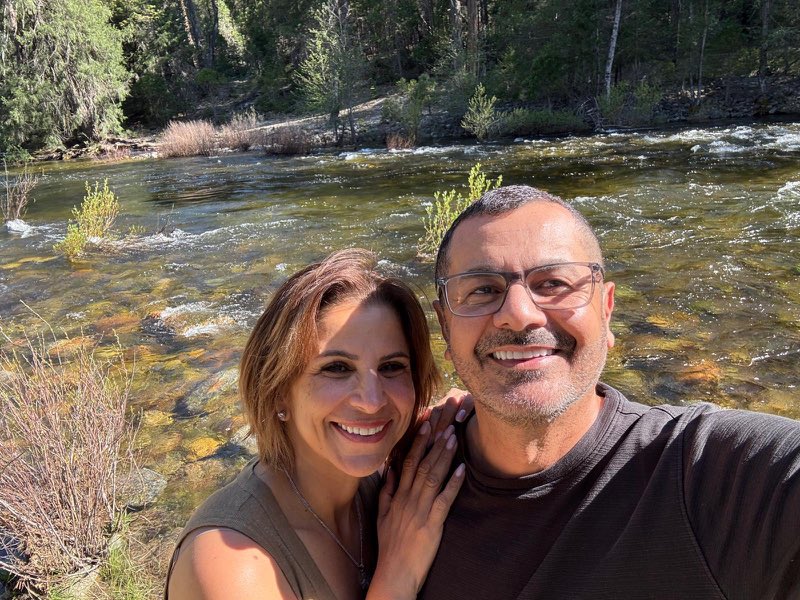 By a mountain river in the forest
